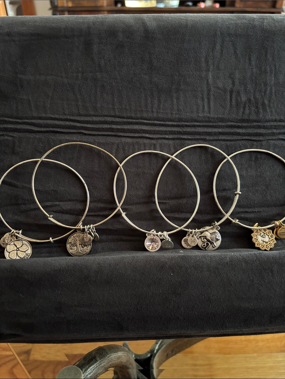 Alex & Ani Silver Charm Bangle Bracelets - Women Jewelry